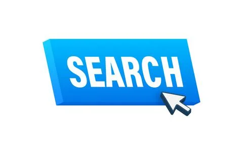 Search button and click, search Bar for browser. Vector stock illustration Stock Illustration