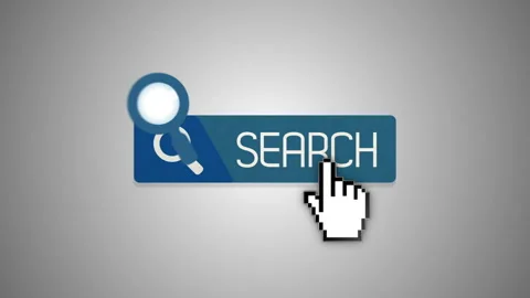 Search Button Animation Stock Footage