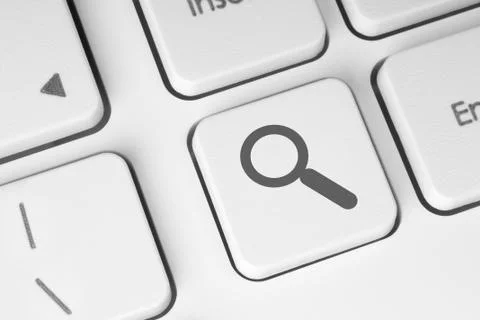 Search button on the keyboard Stock Photos