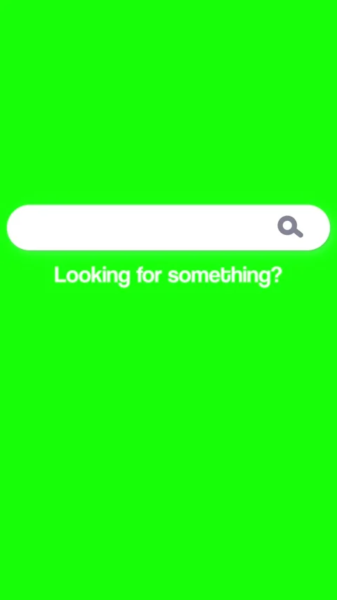 Search Button On Minimalist Style Vertical Green Screen Video stock 314875821