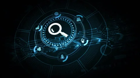 Search button. Searching Browsing internet data information networking concep Stock Footage 145784243