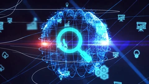 Search button. Searching Browsing internet data information networking concep Stock Footage 147542115