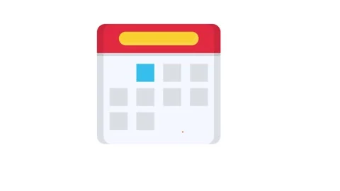 Search calendar icon featuring a magnifying glass overlay, symbolizing the .. Stock Footage 332390722