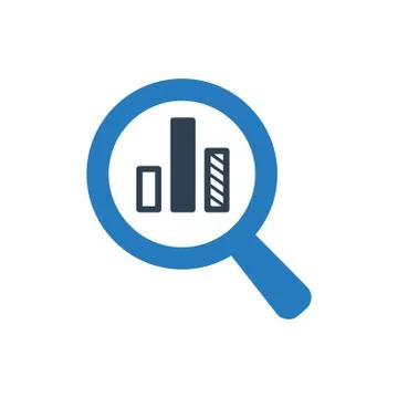 Search Chart Icon Stock Illustration