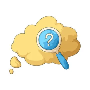 Search chat bubble illustration Stock Illustration