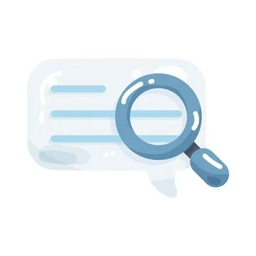 Search chat Illustrazione stock