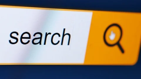 Search closeup computer screen Stock Footage 82996166