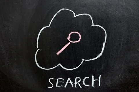 Search from cloud service Foto stock