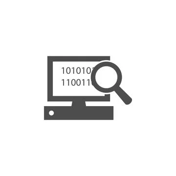 Search on computer icon. Elements of web icon. Premium quality graphic design Stock Illustration