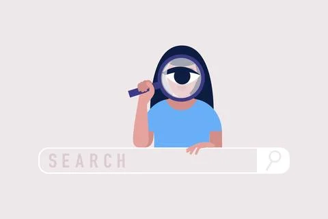 Search concept Ilustración de archivo