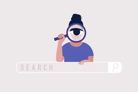 Search concept Stock Illustration