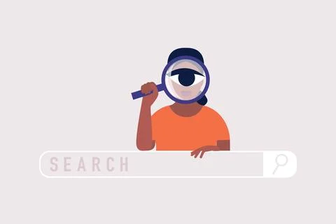 Search concept Stock Illustration
