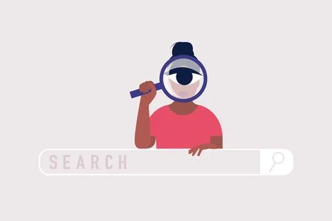 Search concept Stock Illustration