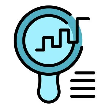 Search conference icon vector flat Stock Illustration