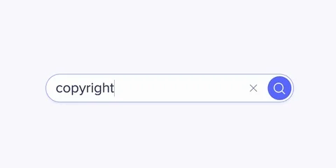 Search for copyright on internet browser 스톡 동영상 121578811