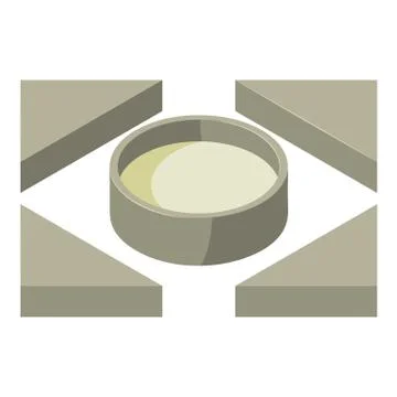 Search cursor icon, isometric style Stock Illustration