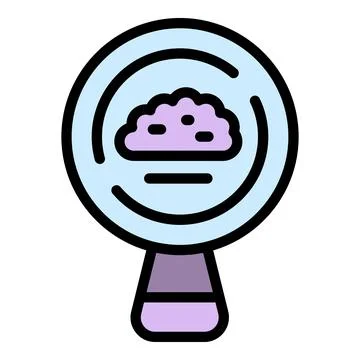 Search data cloud icon vector flat イラスト素材