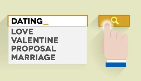 Search dating Stock Illustration