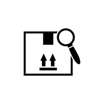 Search Delivery Service Flat Vector Icon イラスト素材