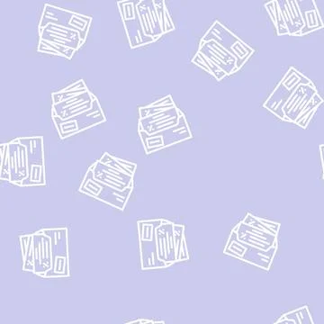 Search for discounts line vector seamless pattern Stock Illustration