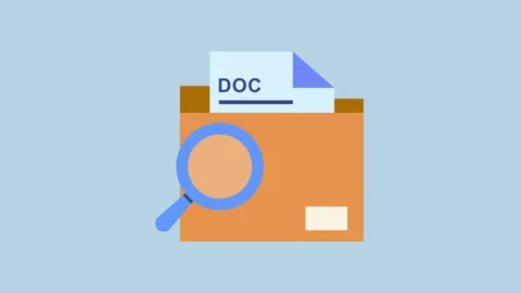 Search document in folder, explore folder 2d animation with alpha matte Stock Footage 335733916