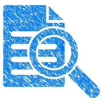 Search Document Grunge Icon Stock Illustration