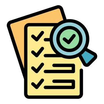 Search document icon vector flat Illustrazione stock