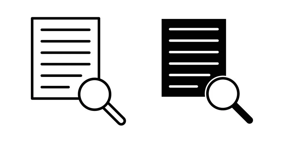 Search document icon for web projects イラスト素材