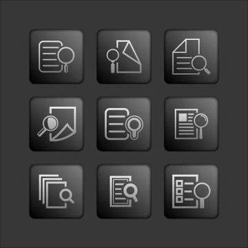 Search document icons Stock Illustration