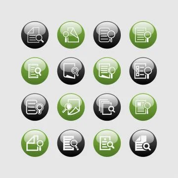 Search document icons Stock Illustration