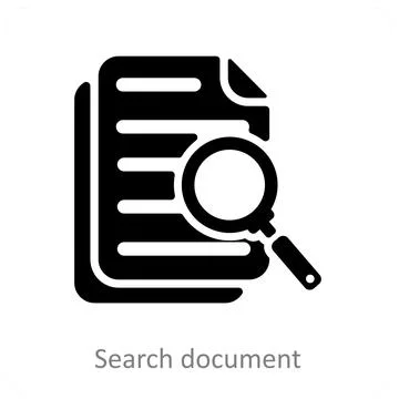 Search Document Stock Illustration