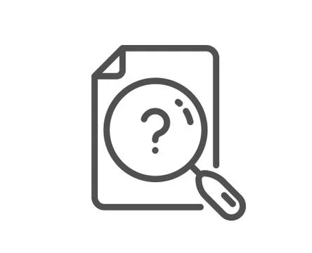 Search document line icon. Help book sign. Vector Stock Illustration