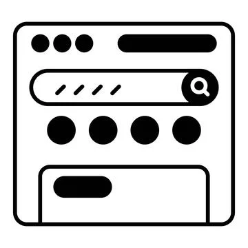 Search Dualtone Icon Stock Illustration