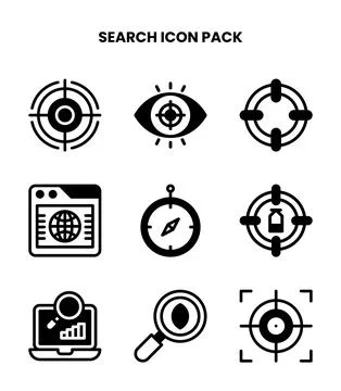 Search DuoTone Graphics Icons Pack Stockillustratie