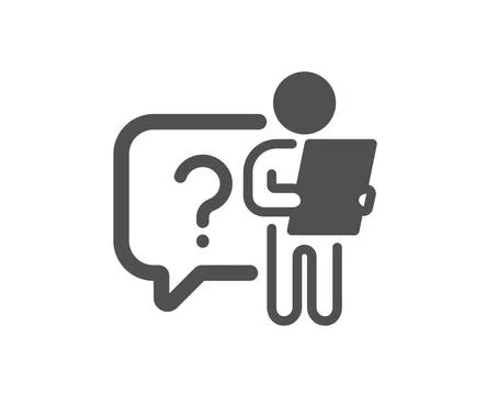 Search employee icon. Interview candidate sign. Vector イラスト素材