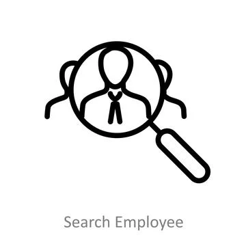 Search Employee Stock Illustration