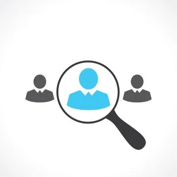 Search for employees Stock Illustration