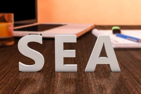 Search Engine Advertising Stock Illustration