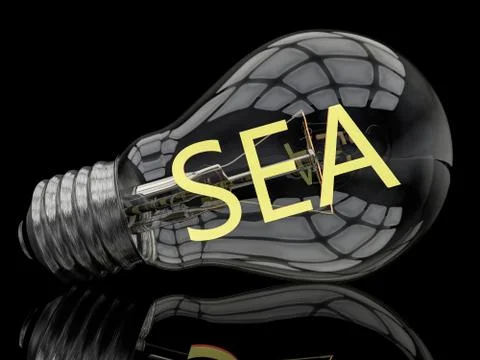 Search Engine Advertising Illustrazione stock