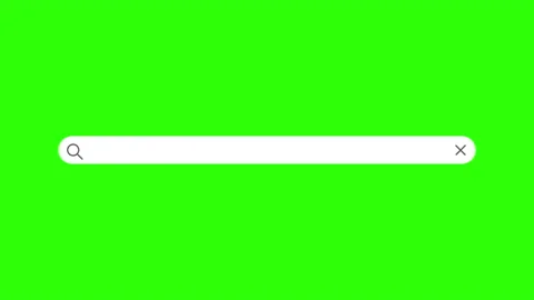 Search Engine Bar Blank Query On Green Screen And Black And White Backgrounds Stock Footage 221834944