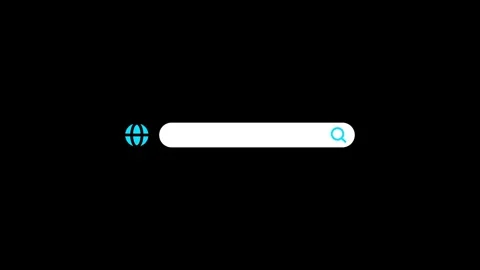 Search Engine Bar Blank Query On Background. Internet Searching Engine Line.. Stock Footage 307420621