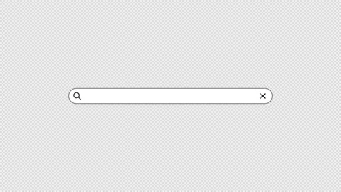 Search engine bar query, isolated on transparent with alpha channel. Stock Footage 297787759