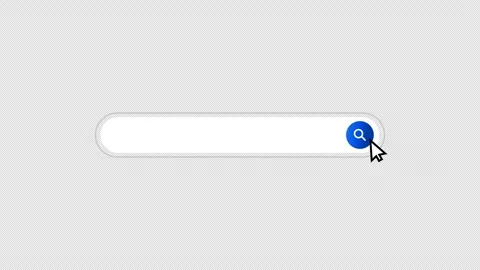 Search engine bar query, isolated on transparent with alpha channel. Stock Footage 297788949