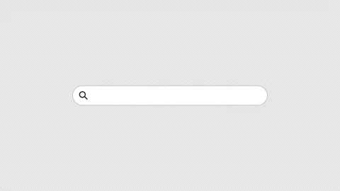 Search engine bar query, isolated on transparent with alpha channel. Stock Footage 297790356