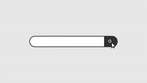 Search engine bar query, isolated on transparent with alpha channel. Stock Footage 297806598