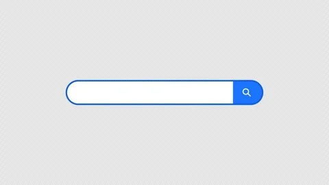 Search engine bar query, isolated on transparent with alpha channel. Stock Footage 297806706