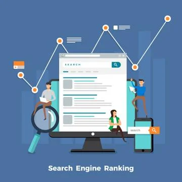 Search engine concept Stock Illustration