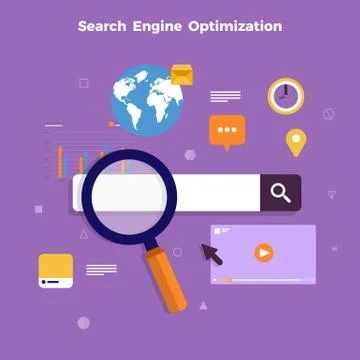 Search engine concept Stock Illustration
