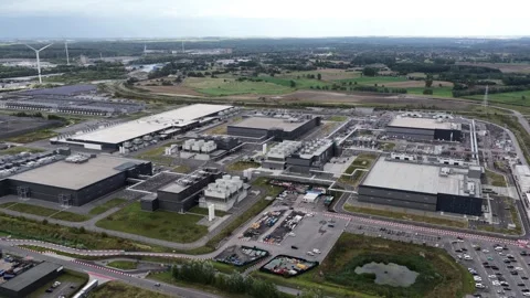 Search engine data center, AI infrastrucutre. Cloud services and internet Stock Footage 318674989
