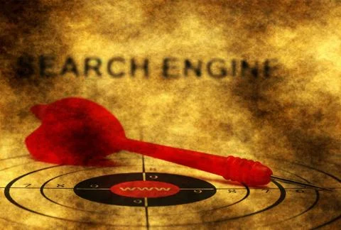 Search engine grunge concept Stock Illustration
